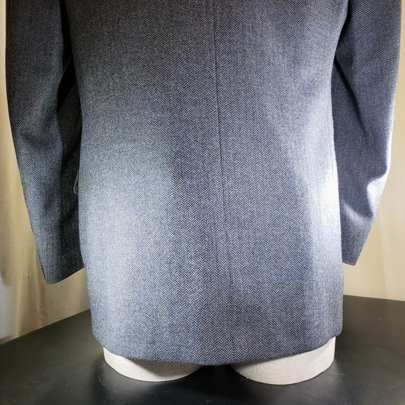 Canali S/C Gray -Herringbone 3Btn Wool/Cashmere Blend - Picture 11 of 13